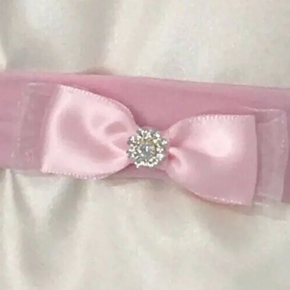 Handmade Baby Girl Headband Pink Size 0-3 Months